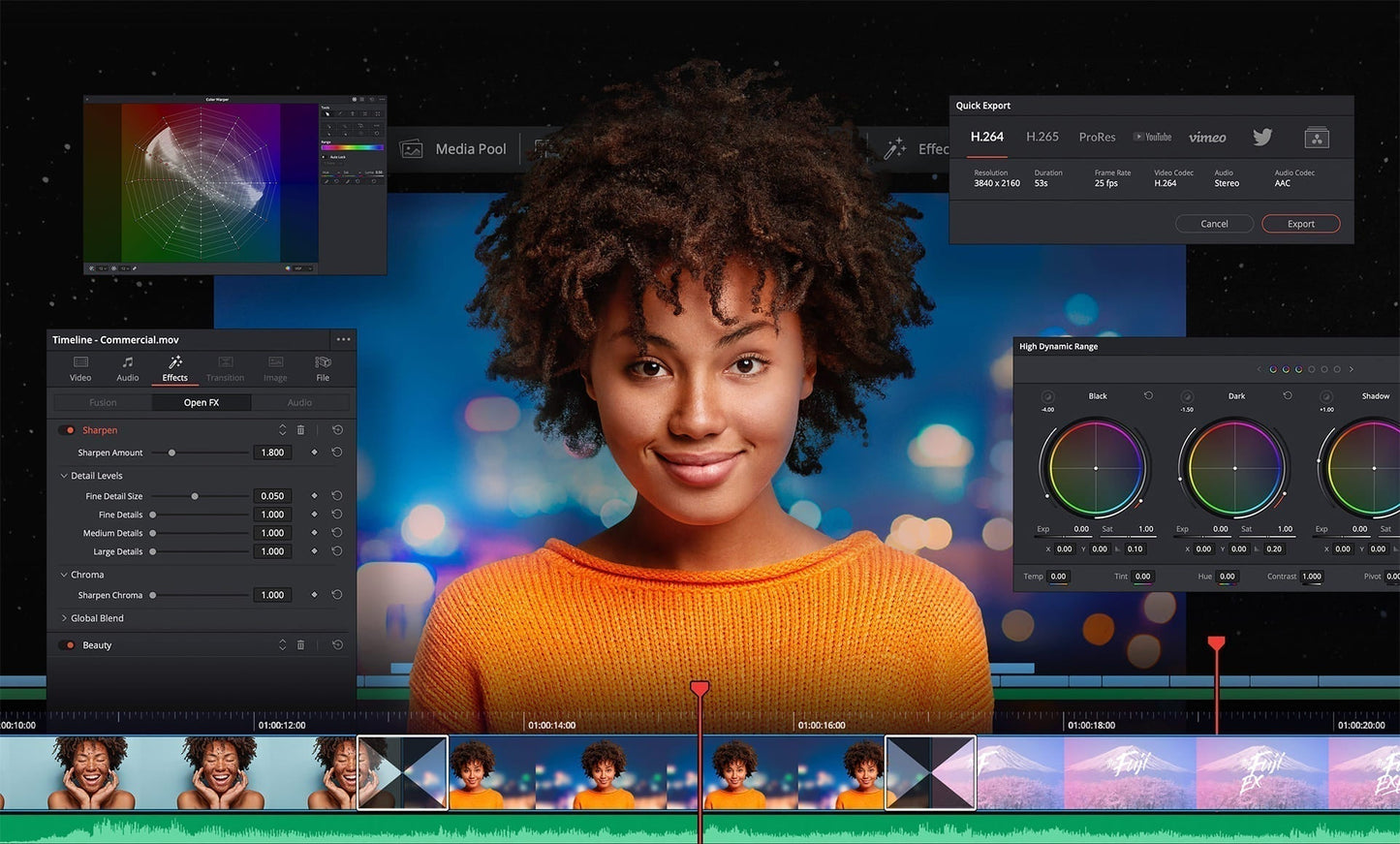 DaVinci Resolve Studio 21 Lifetime License for Mac & Windows