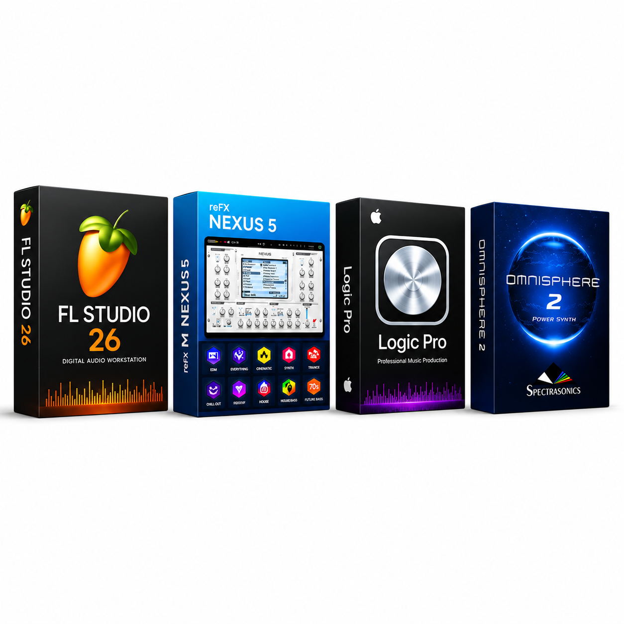 Music Production Pack Fl studio 26 - Nexus 5 - Logic pro - Omnisphere 2